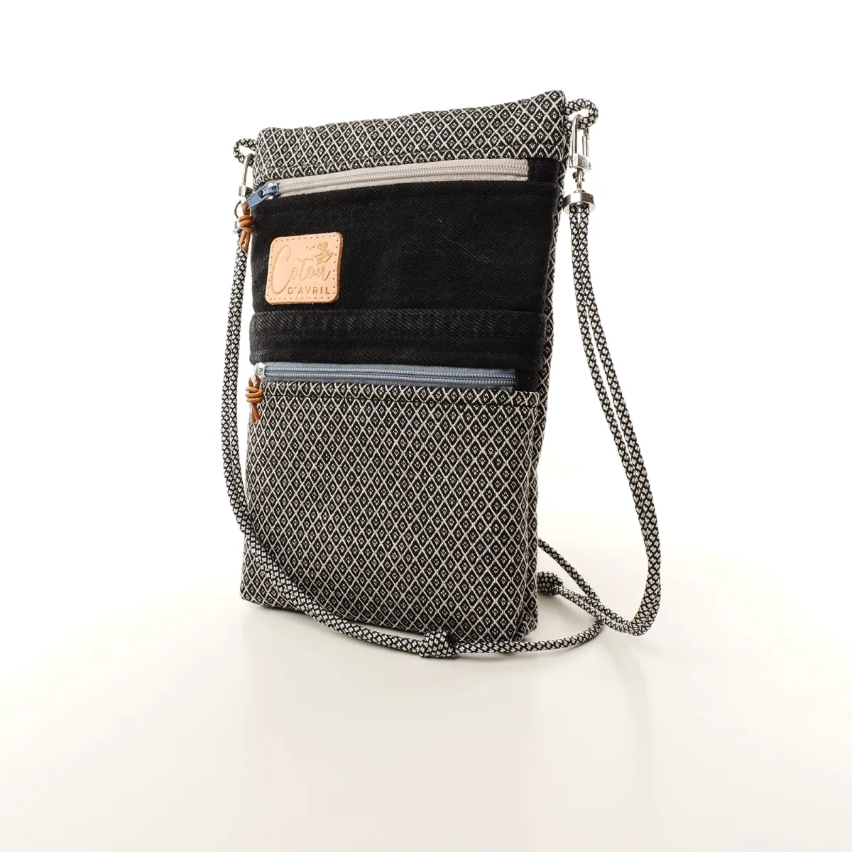Mini sac Coton d'Avril Alix Fusain