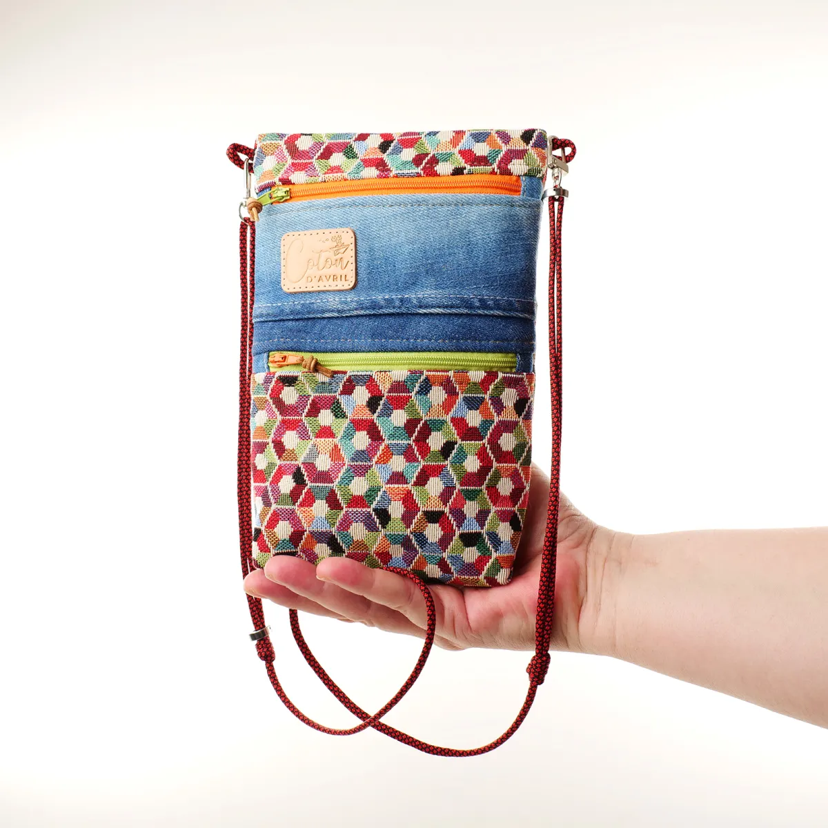 Mini sac Coton d'Avril Alix Hexagone