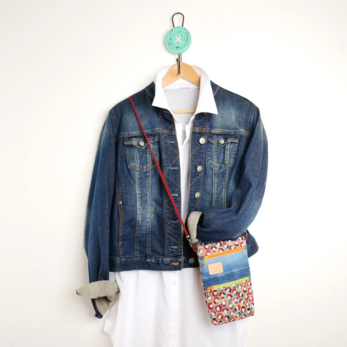 Mini sac Coton d'Avril Alix Hexagone