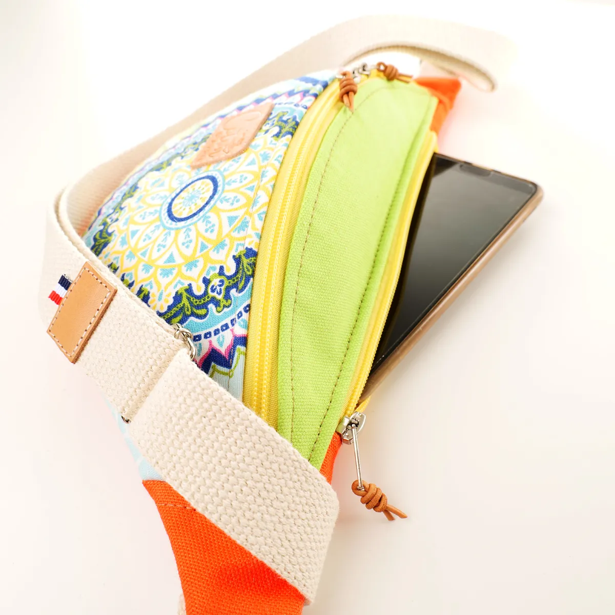 Sac banane Coton d'Avril Melisse couleurs orange
