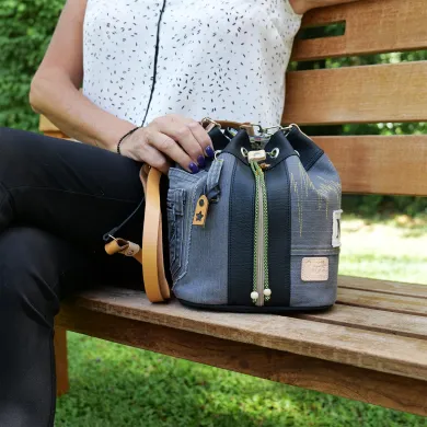 Sac seau Coton d'Avril ANGELE Carbone EDITON NORD