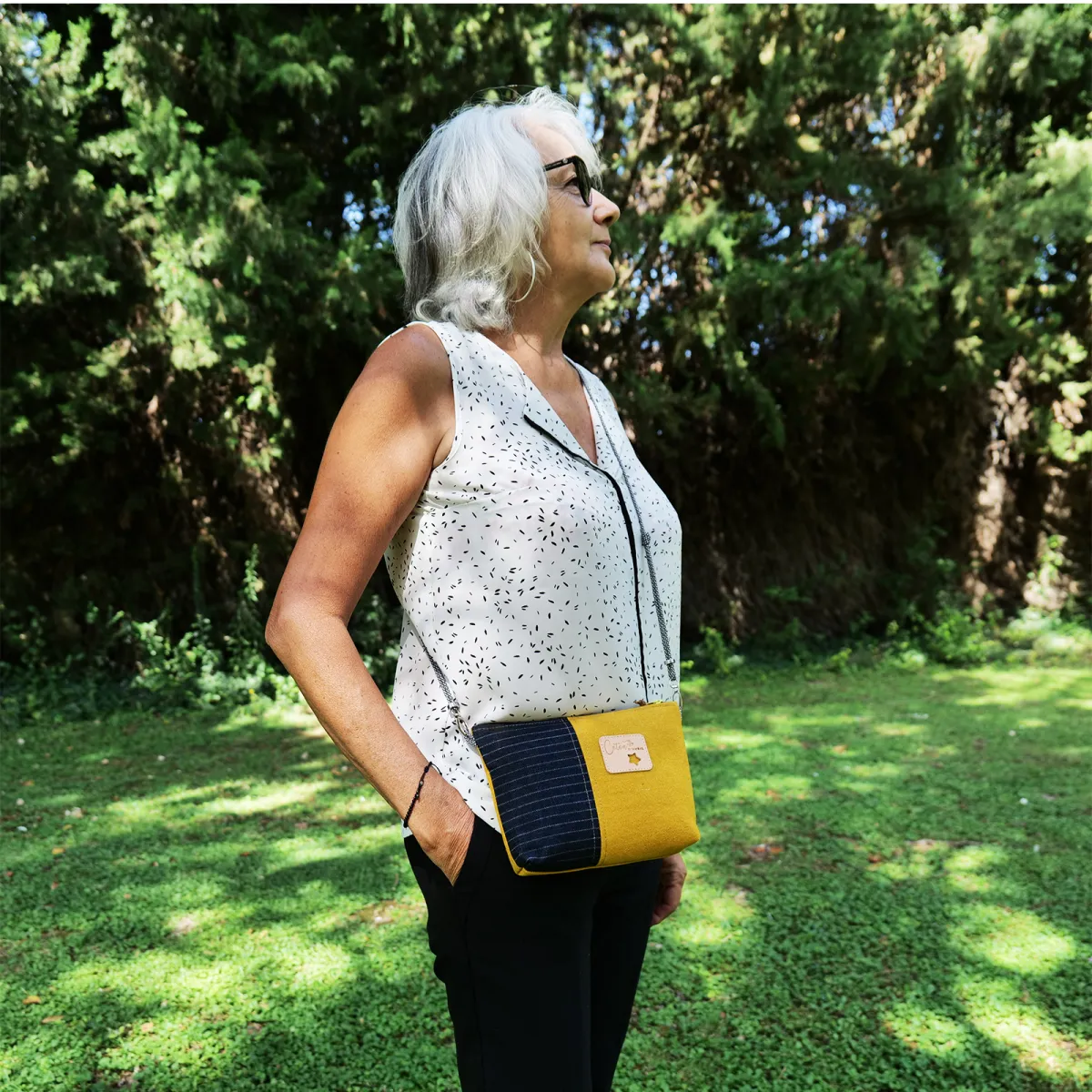 Mini sac Pochette Coton d'Avril Jano Ocre