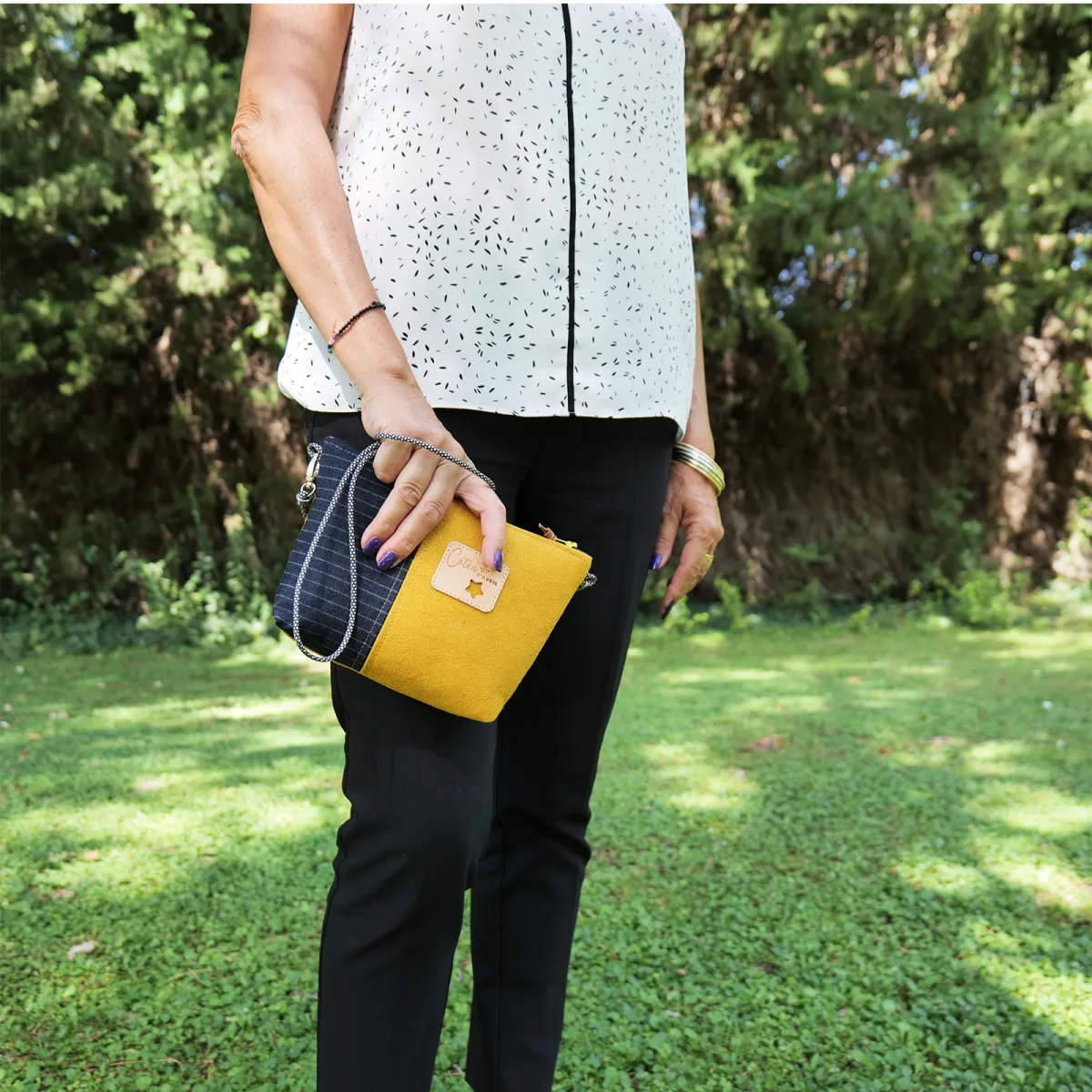 Mini sac Pochette Coton d'Avril Jano Ocre