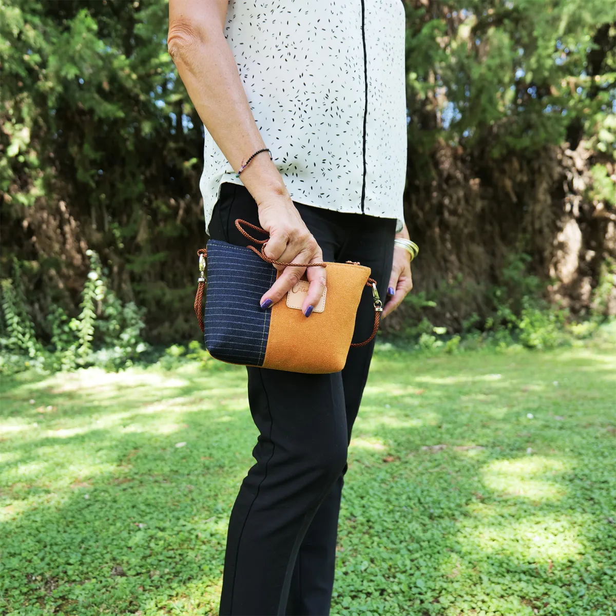 Mini sac Pochette Coton d'Avril  Jano Citrouille
