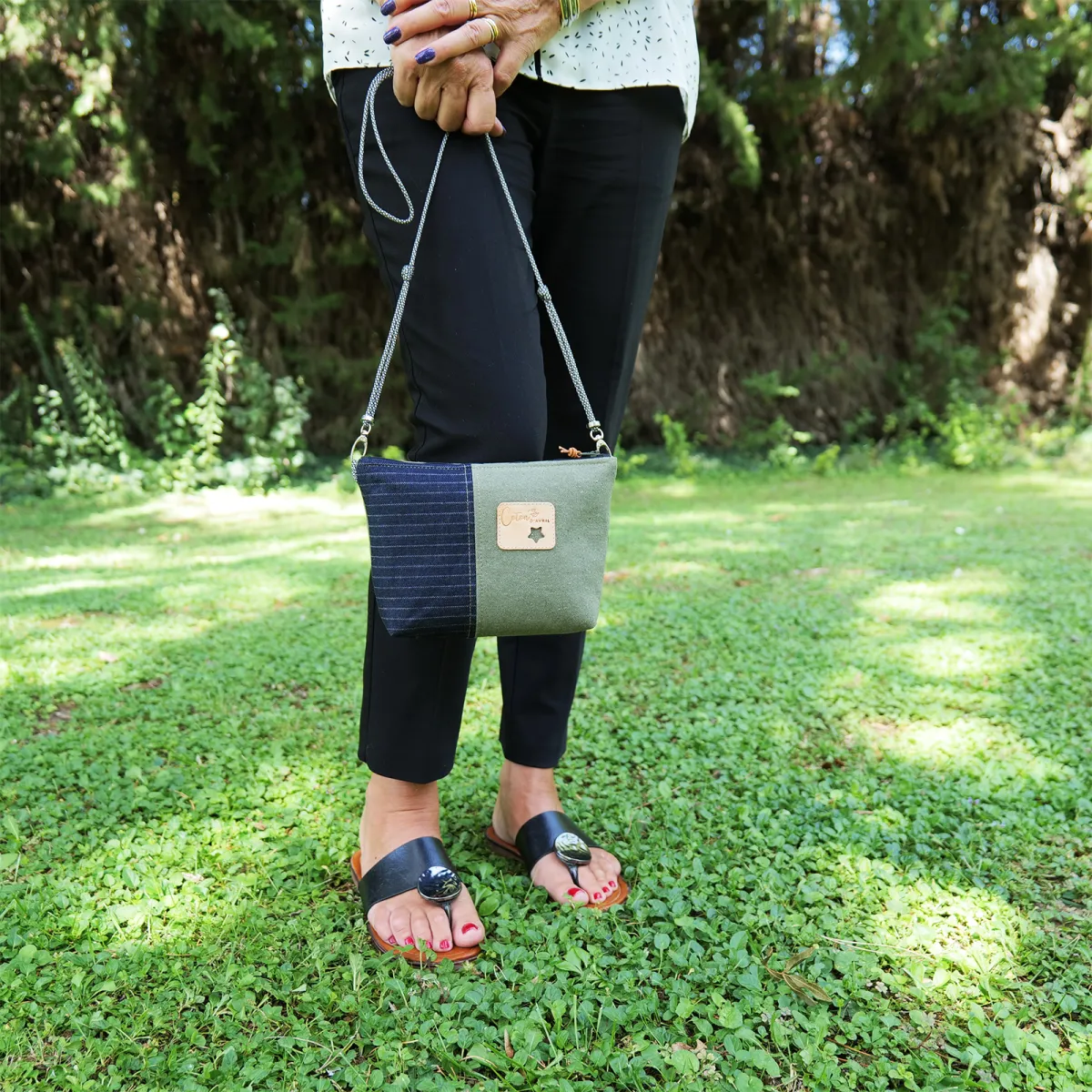 Mini sac Pochette Coton d'Avril Jano Chamois