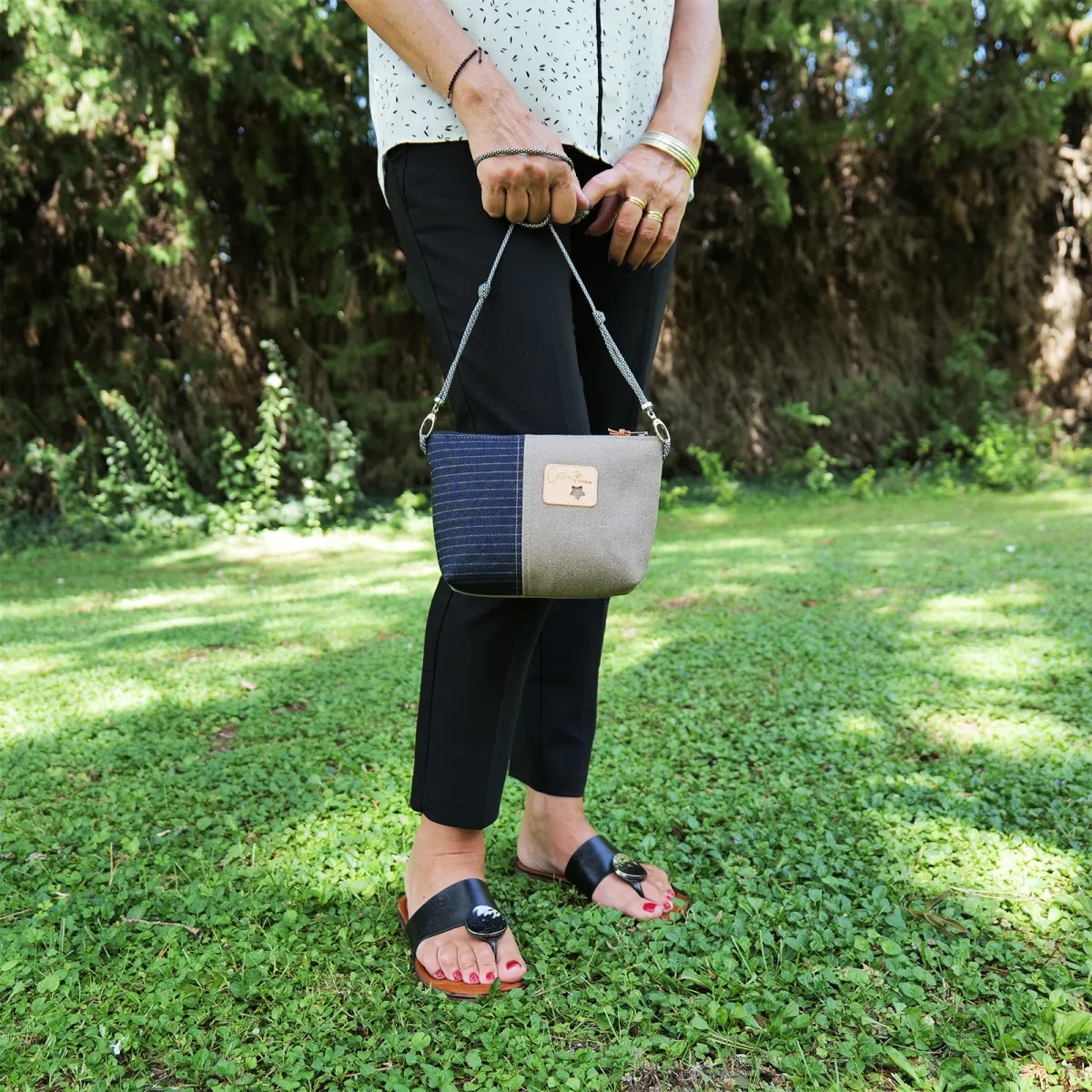 Mini sac Pochette Coton d'Avril Jano Taupe