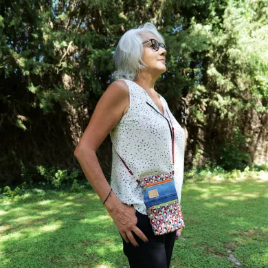 Mini sac Coton d'Avril Alix Hexagone