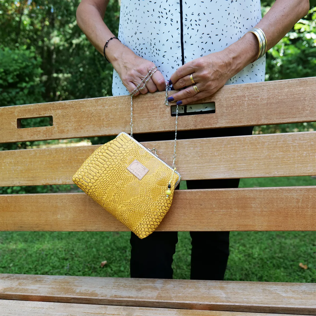 Mini Sac Coton d'Avril ECAILLE Jaune