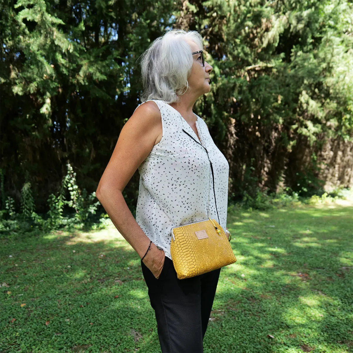 Mini Sac Coton d'Avril ECAILLE Jaune