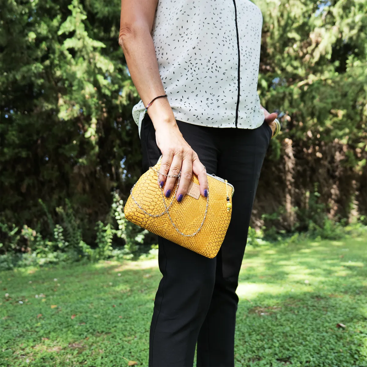 Mini Sac Coton d'Avril ECAILLE Jaune