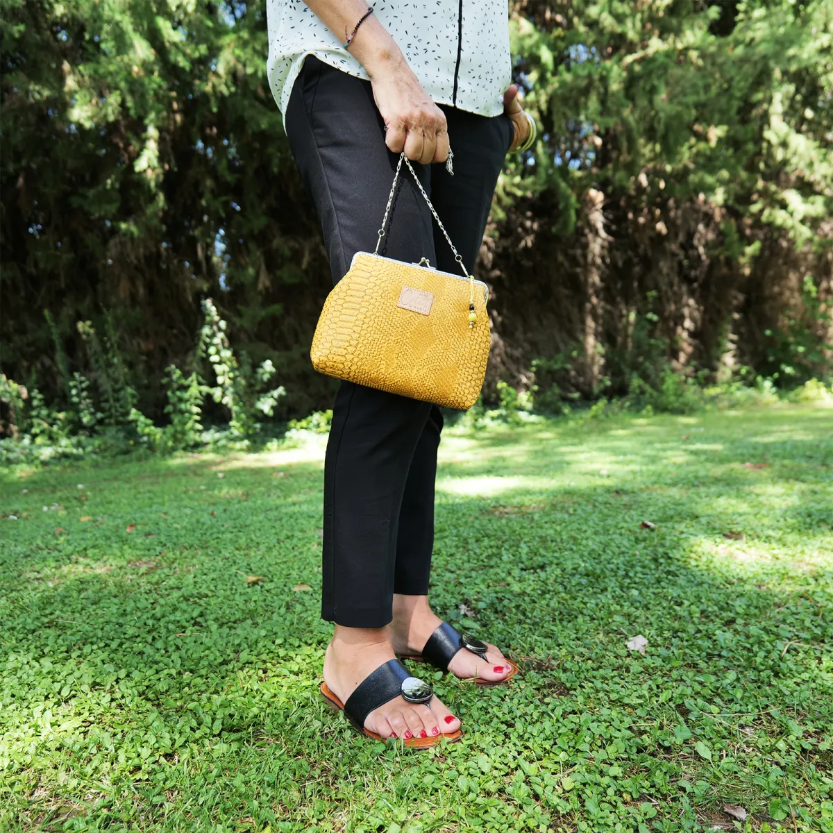 Mini Sac Coton d'Avril ECAILLE Jaune