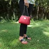 Mini Sac Coton d'Avril ECAILLE Rouge