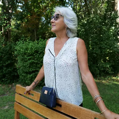 Mini Sac Coton d'Avril ECAILLE Bleu