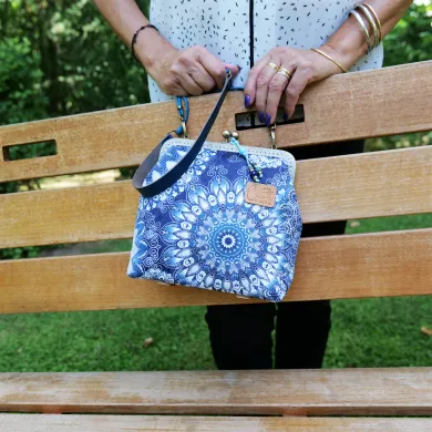 Mini Sac MELODIE Mandala bleu