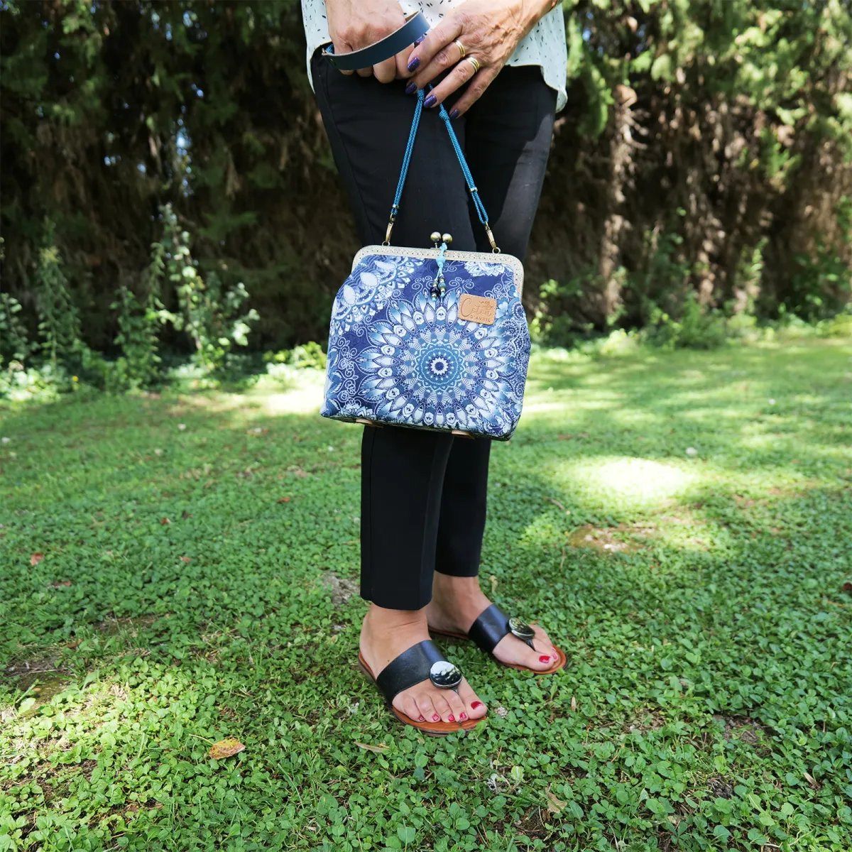 Mini Sac MELODIE Mandala bleu