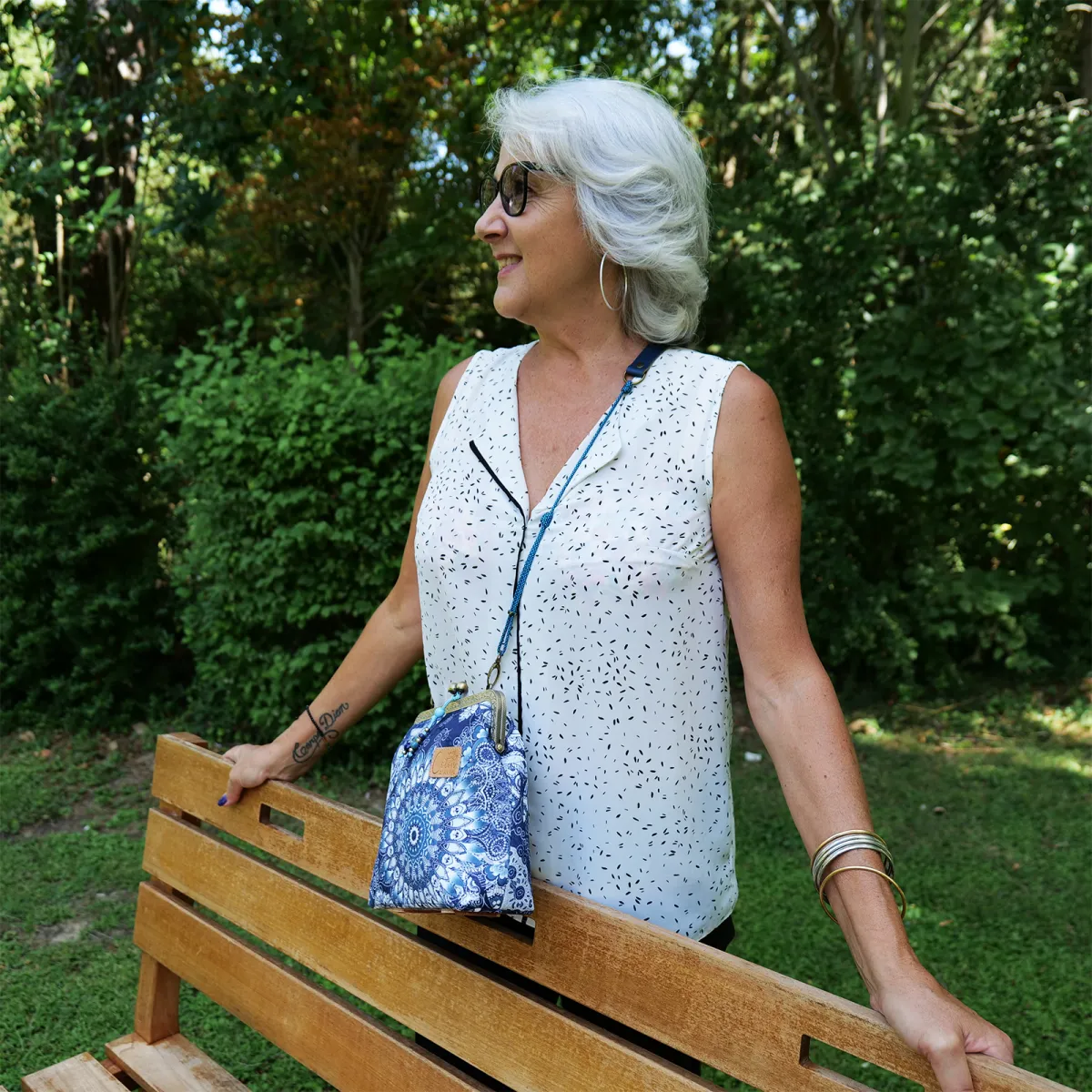 Mini Sac MELODIE Mandala bleu