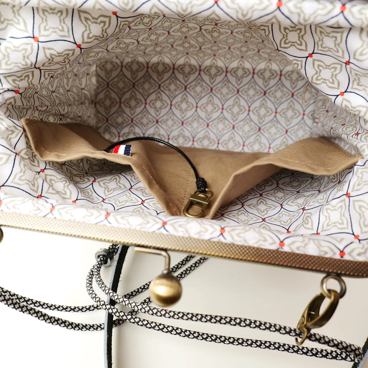 Mini sac Coton d'Avril Mélodie Cachemire