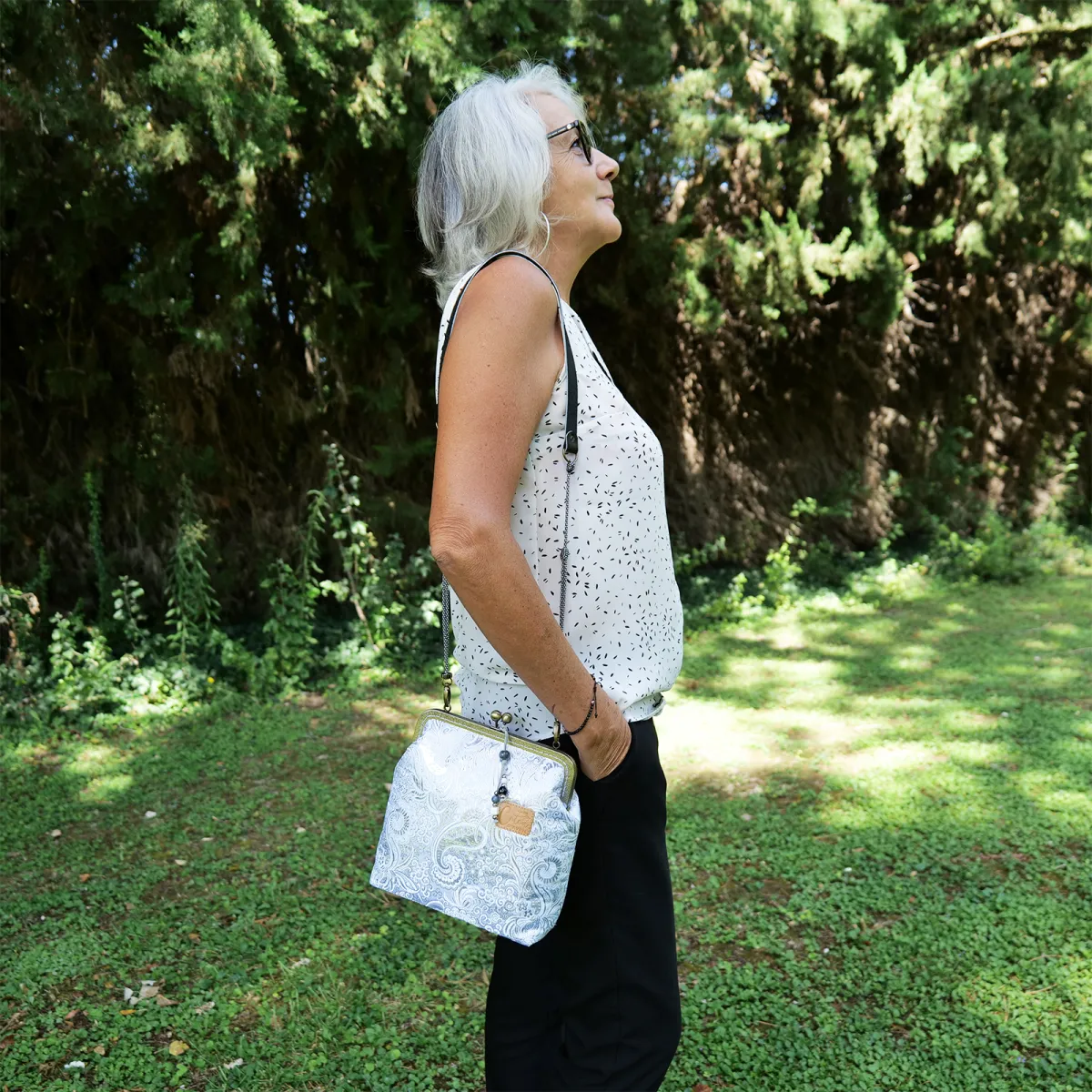 Mini sac Coton d'Avril Mélodie Cachemire