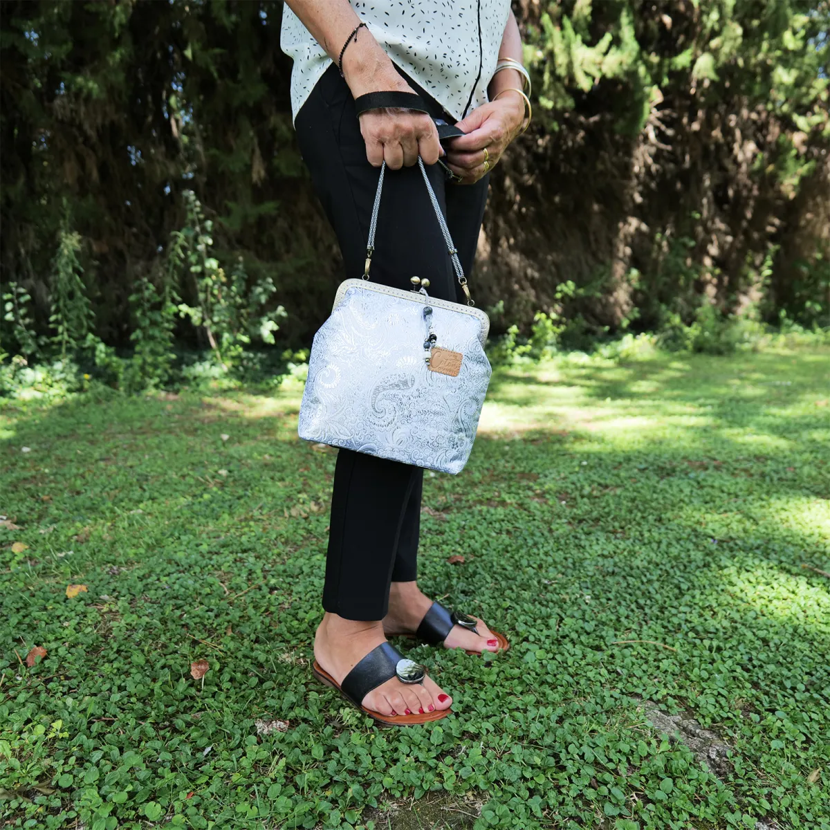 Mini sac Coton d'Avril Mélodie Cachemire