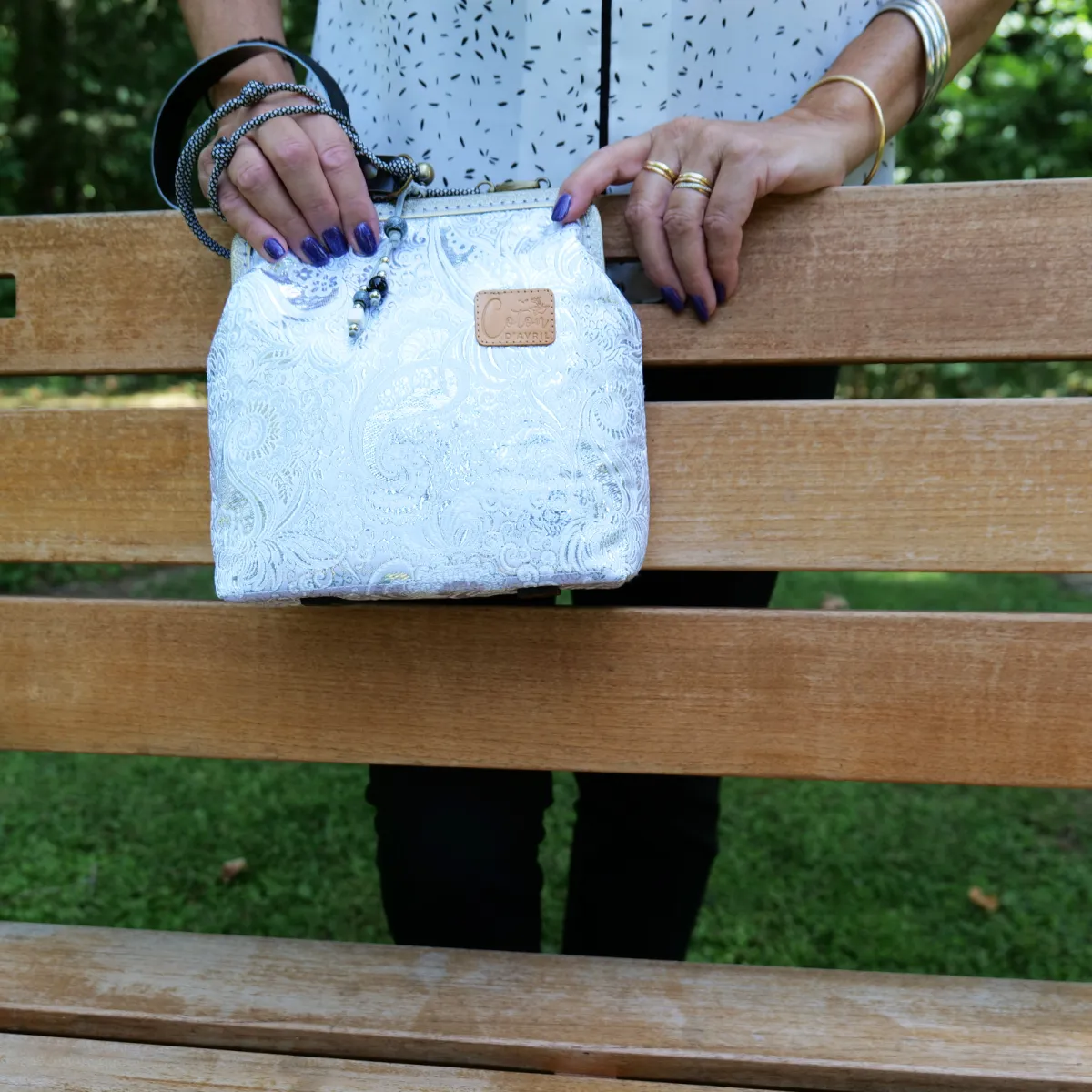 Mini sac Coton d'Avril Mélodie Cachemire