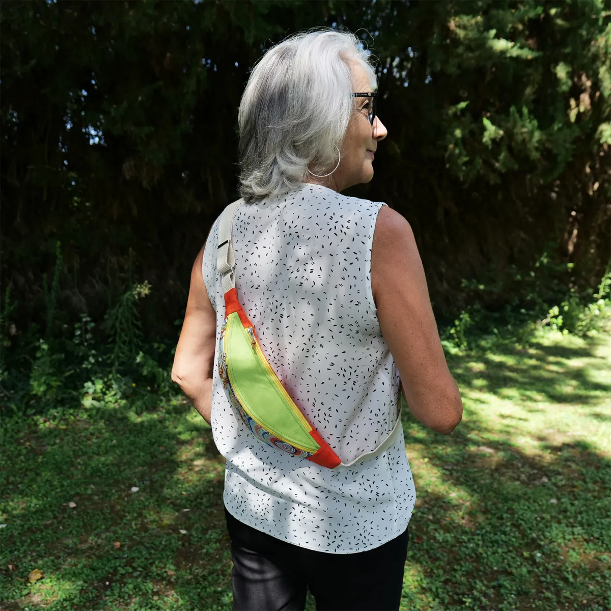 Sac banane Coton d'Avril Melisse couleurs orange