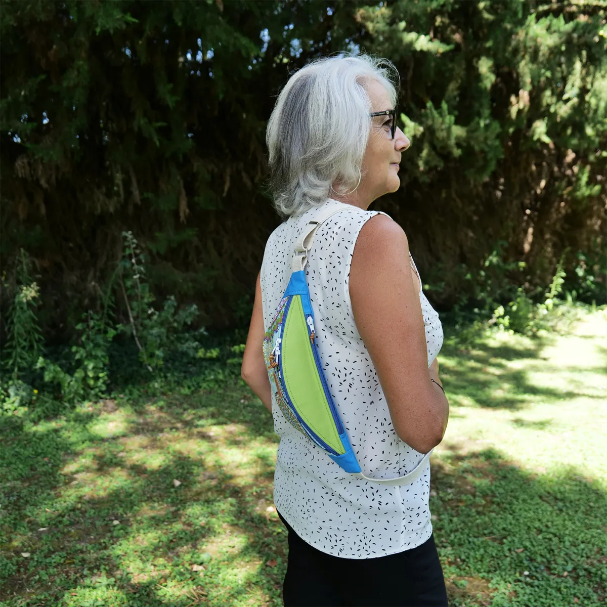 Sac banane Coton d'Avril Melisse Mandala couleurs