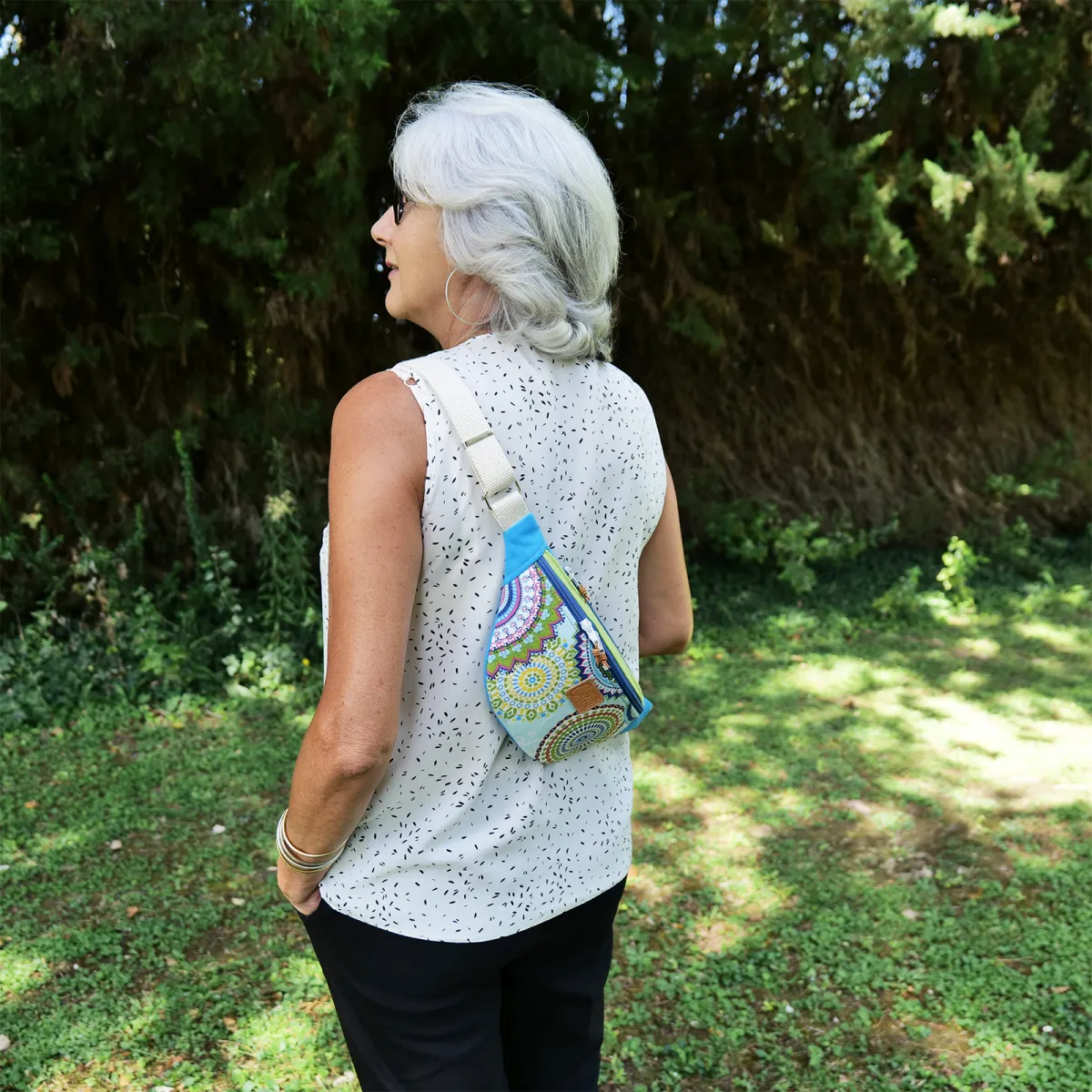 Sac banane Coton d'Avril Melisse Mandala couleurs