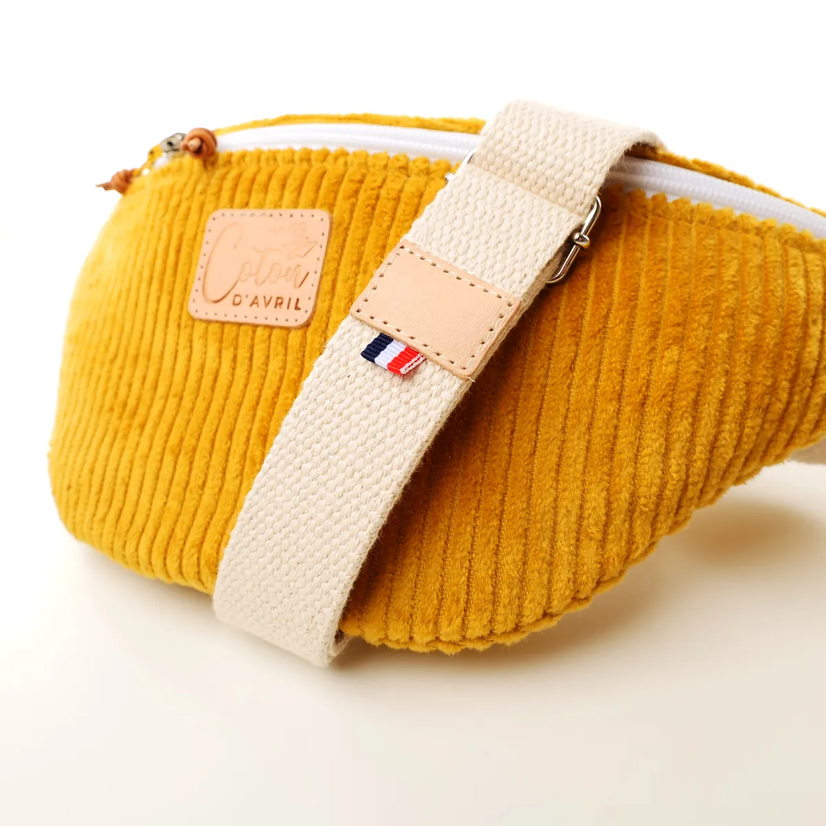 Sac banane Coton d'Avril Melisse Velours moutarde