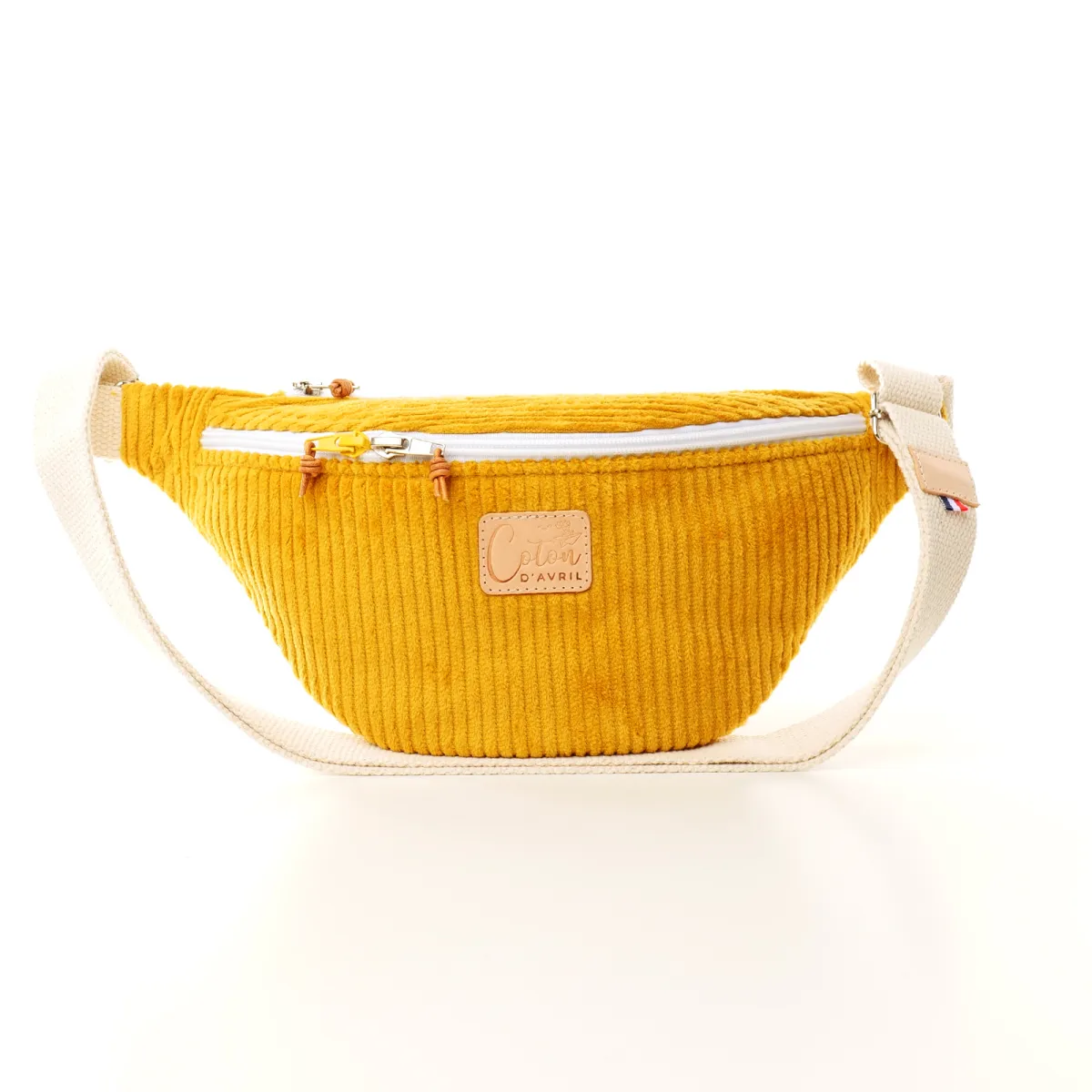 Sac banane Coton d'Avril Melisse Velours moutarde