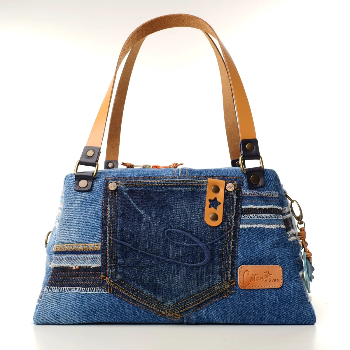 Sac à main Coton d'Avril CESAR Jean Camel Edition