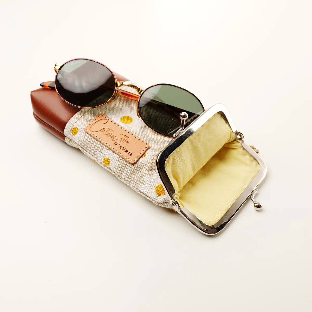Etui à lunettes Coton d'Avril Marguerites