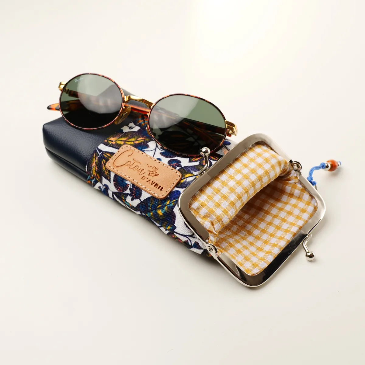 Etui à lunettes Coton d'Avril Petal écru