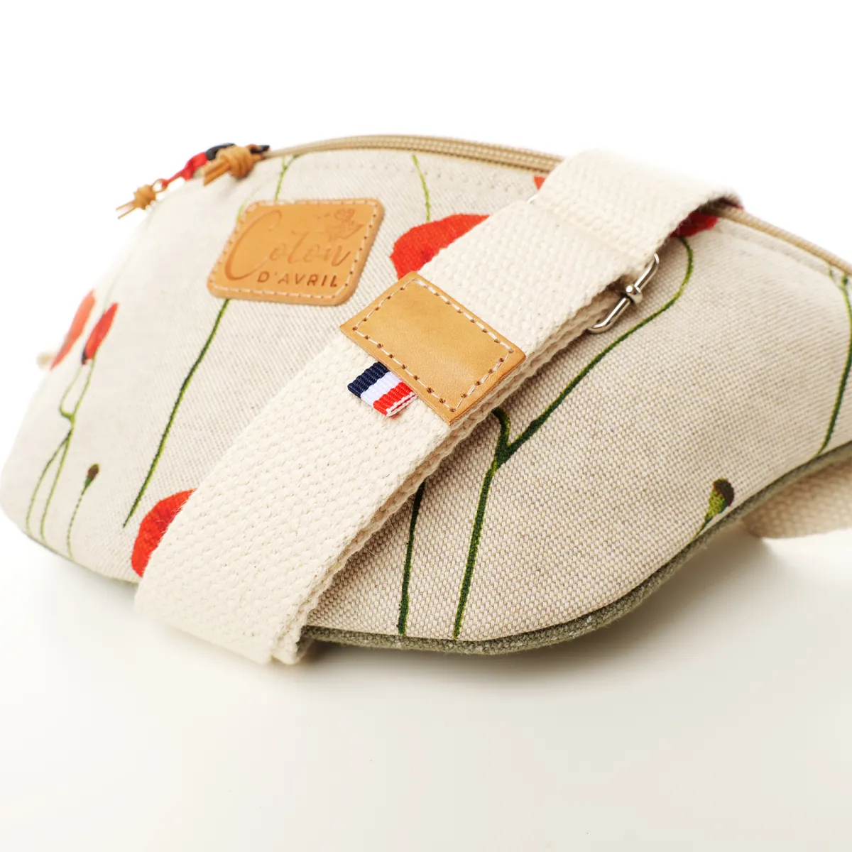 Sac banane Coton d'Avril MELISSE Coquelicot