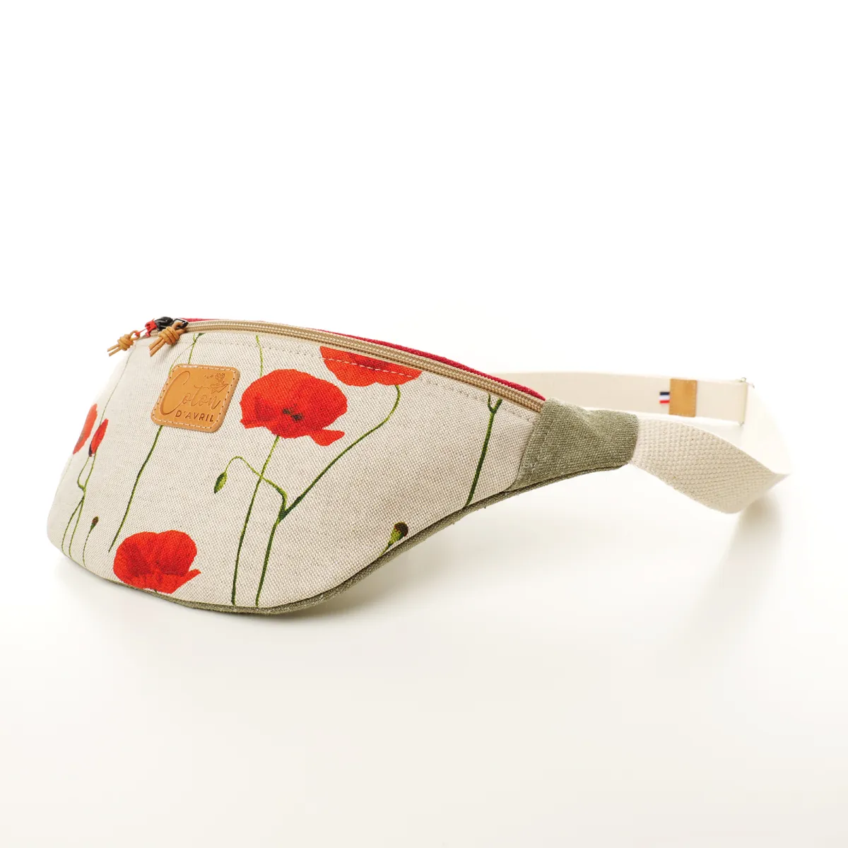 Sac banane Coton d'Avril MELISSE Coquelicot