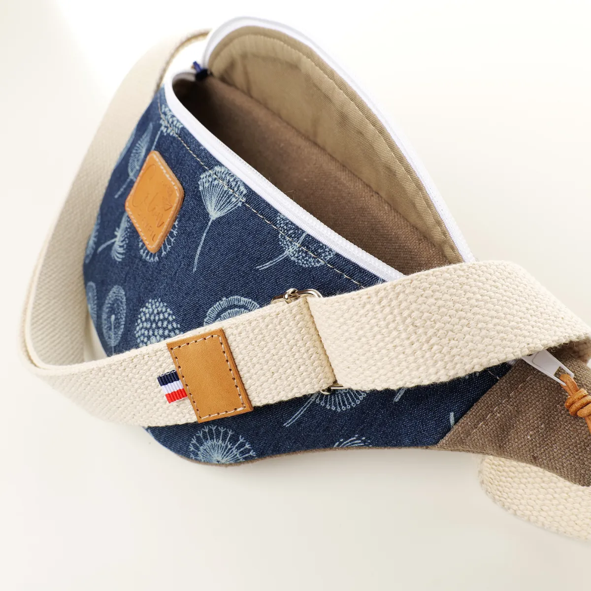 Sac banane Coton d'Avril MELISSE Songe Bleu