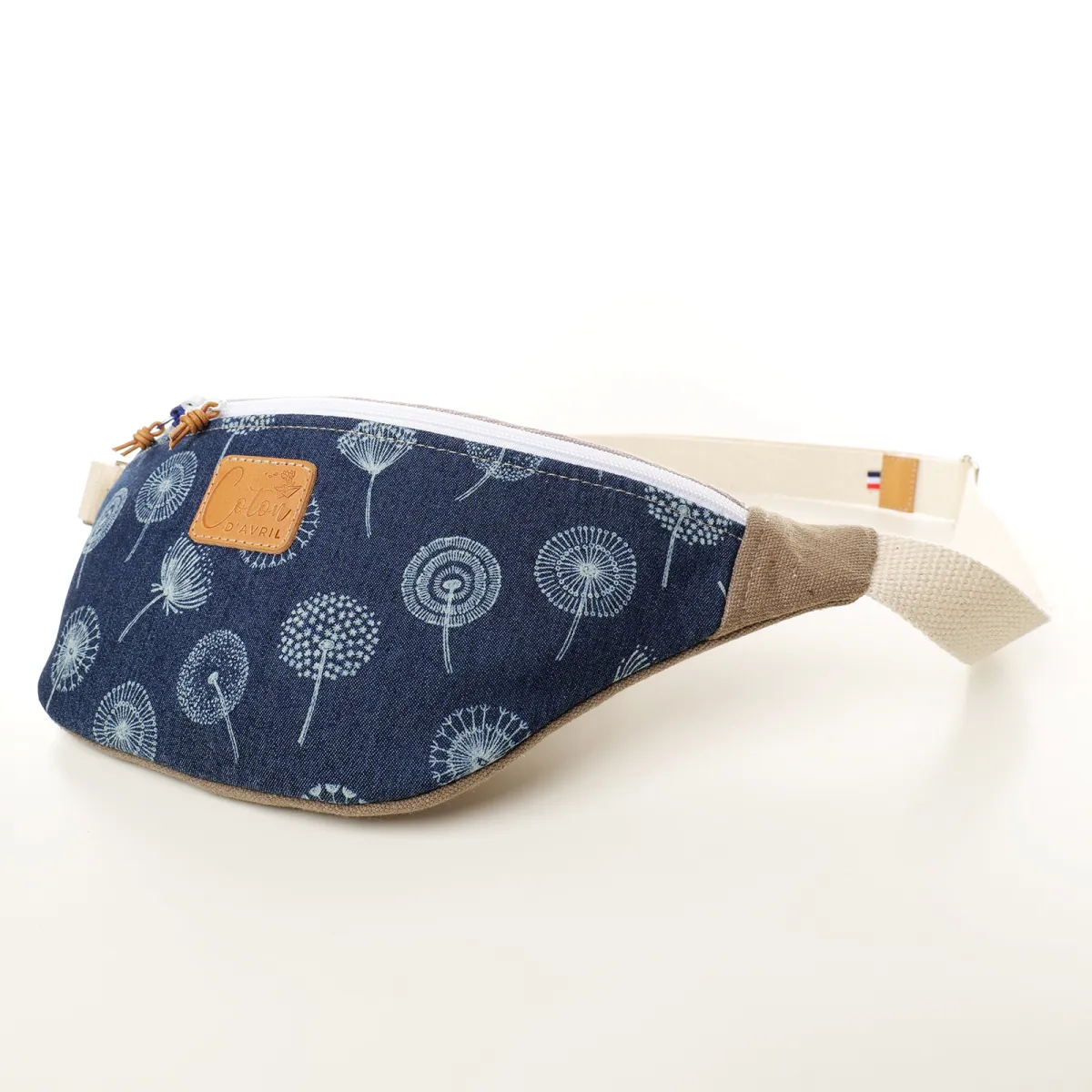 Sac banane Coton d'Avril MELISSE Songe Bleu