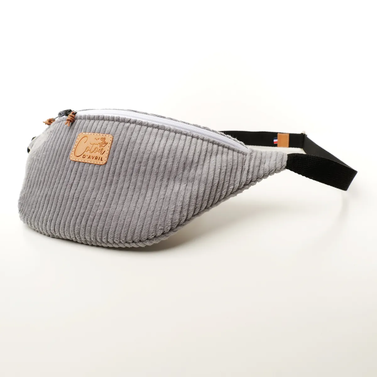 Sac Banane Coton d'Avril Melisse velours perlino