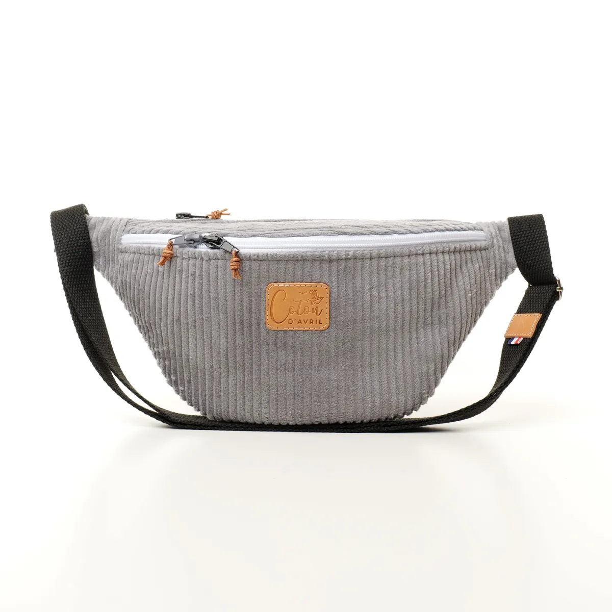 Sac Banane Coton d'Avril Melisse velours perlino