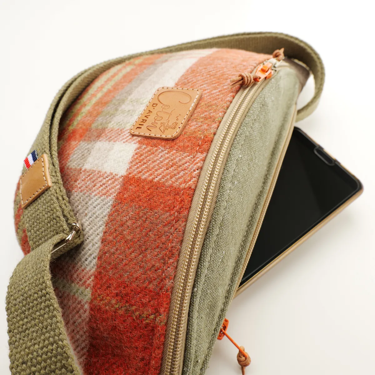 Sac Banane Coton d'Avril Melisse Mandarine