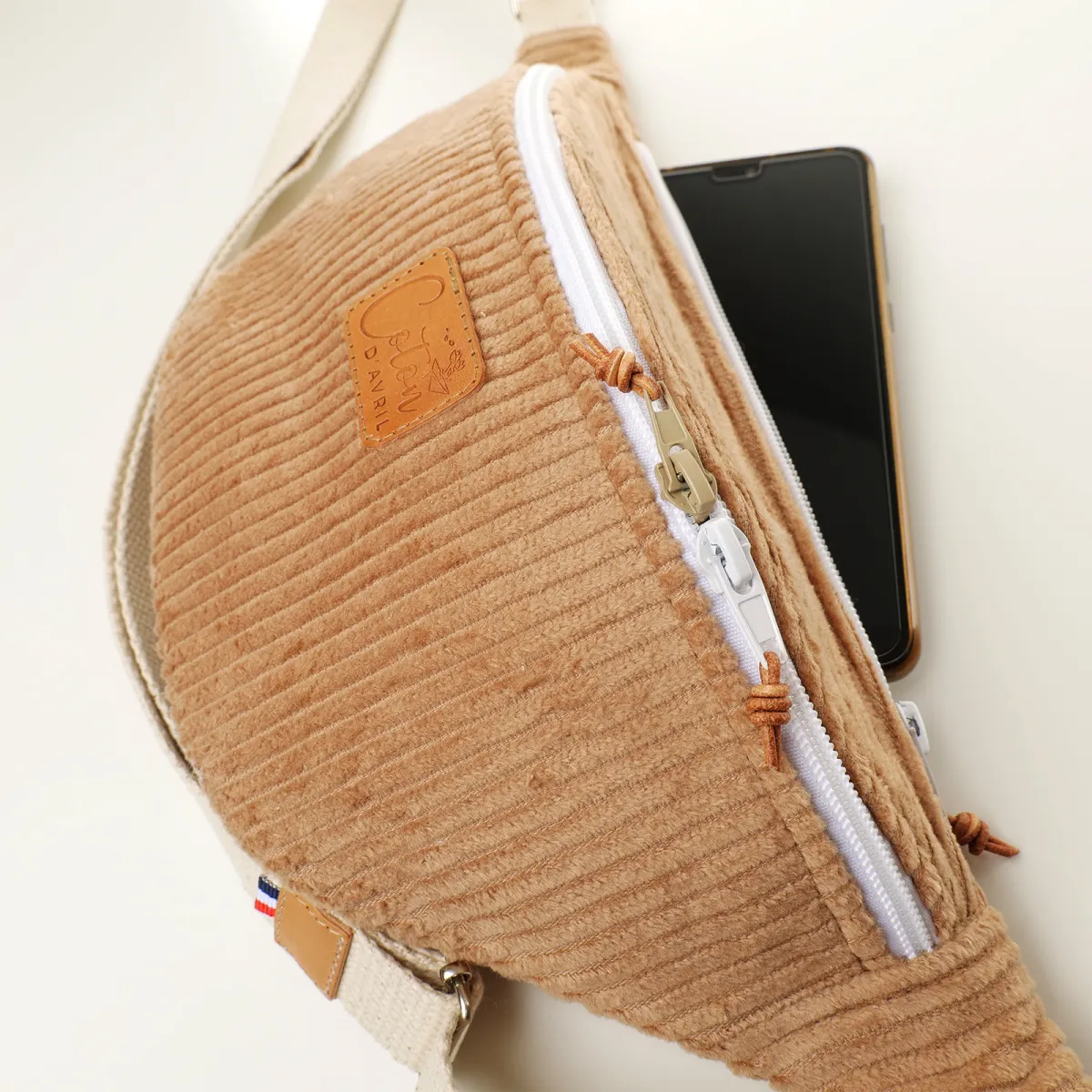 Sac banane Coton d'Avril MELISSE camel