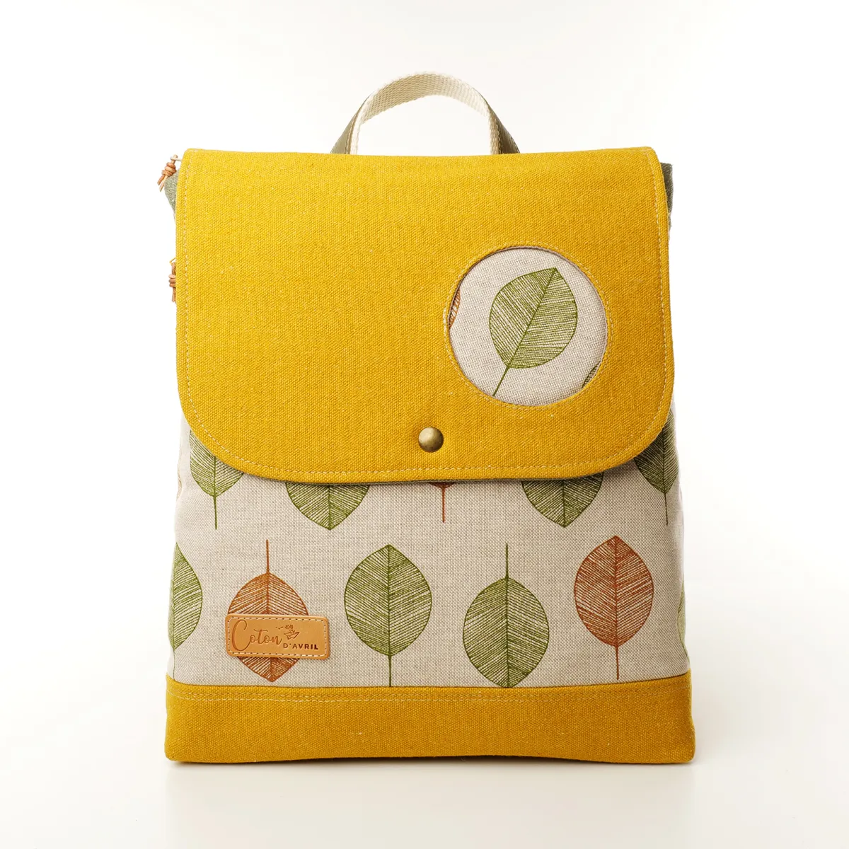 Sac à dos Coton d'Avril ALIS Feuilles