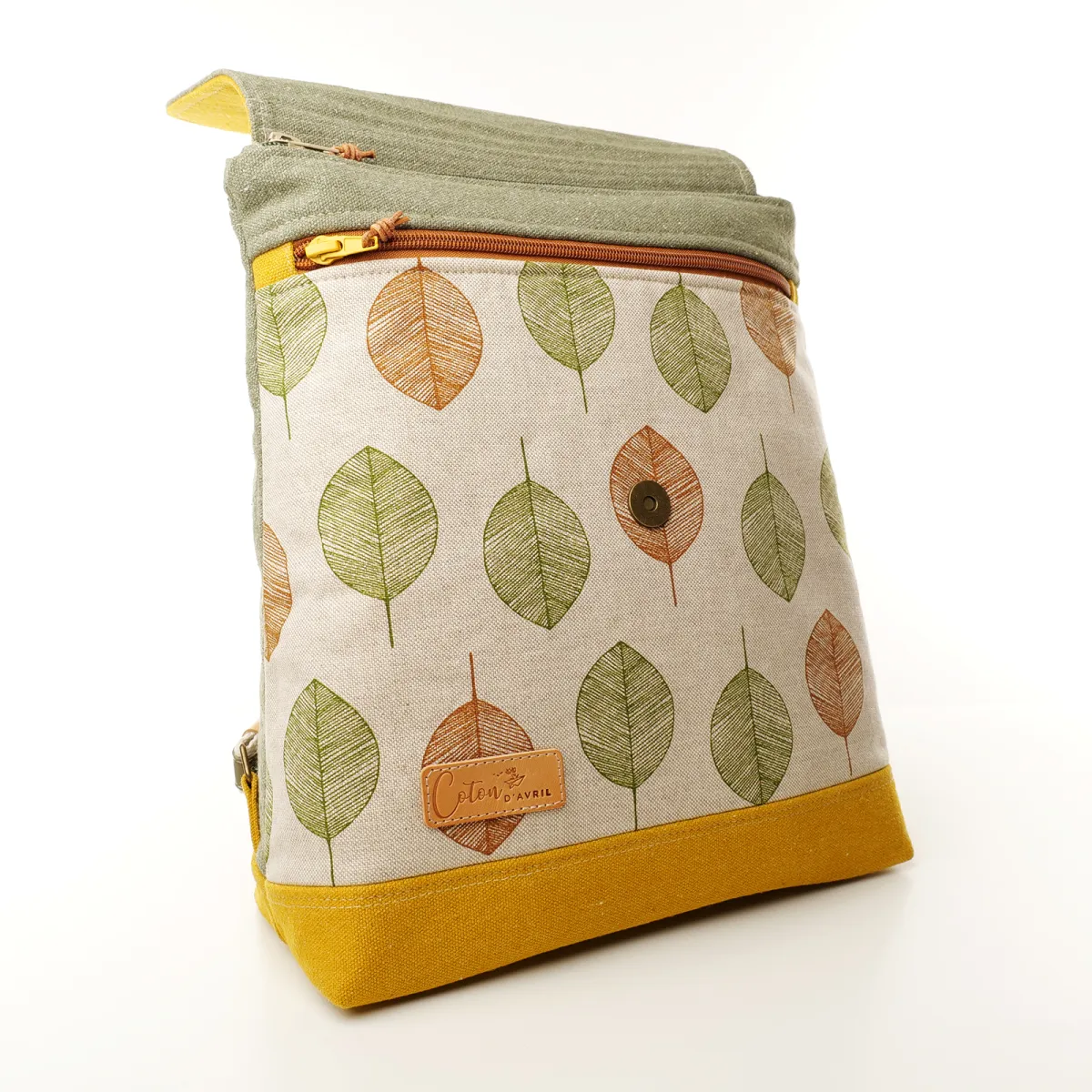 Sac à dos Coton d'Avril ALIS Feuilles
