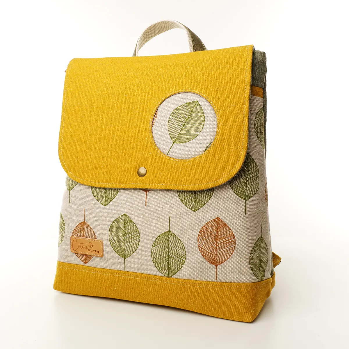 Sac à dos Coton d'Avril ALIS Feuilles