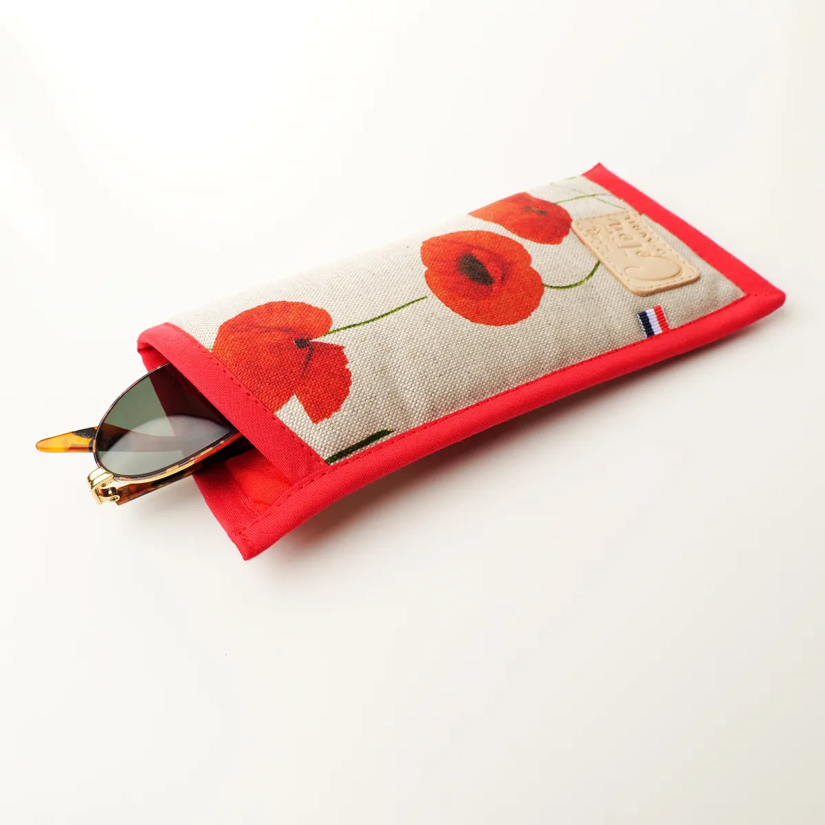 Etui à lunettes Coton d'Avril Coquelicot
