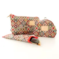 Ensemble pochette trousse étui à lunettes Coton d'Avril Mosaique