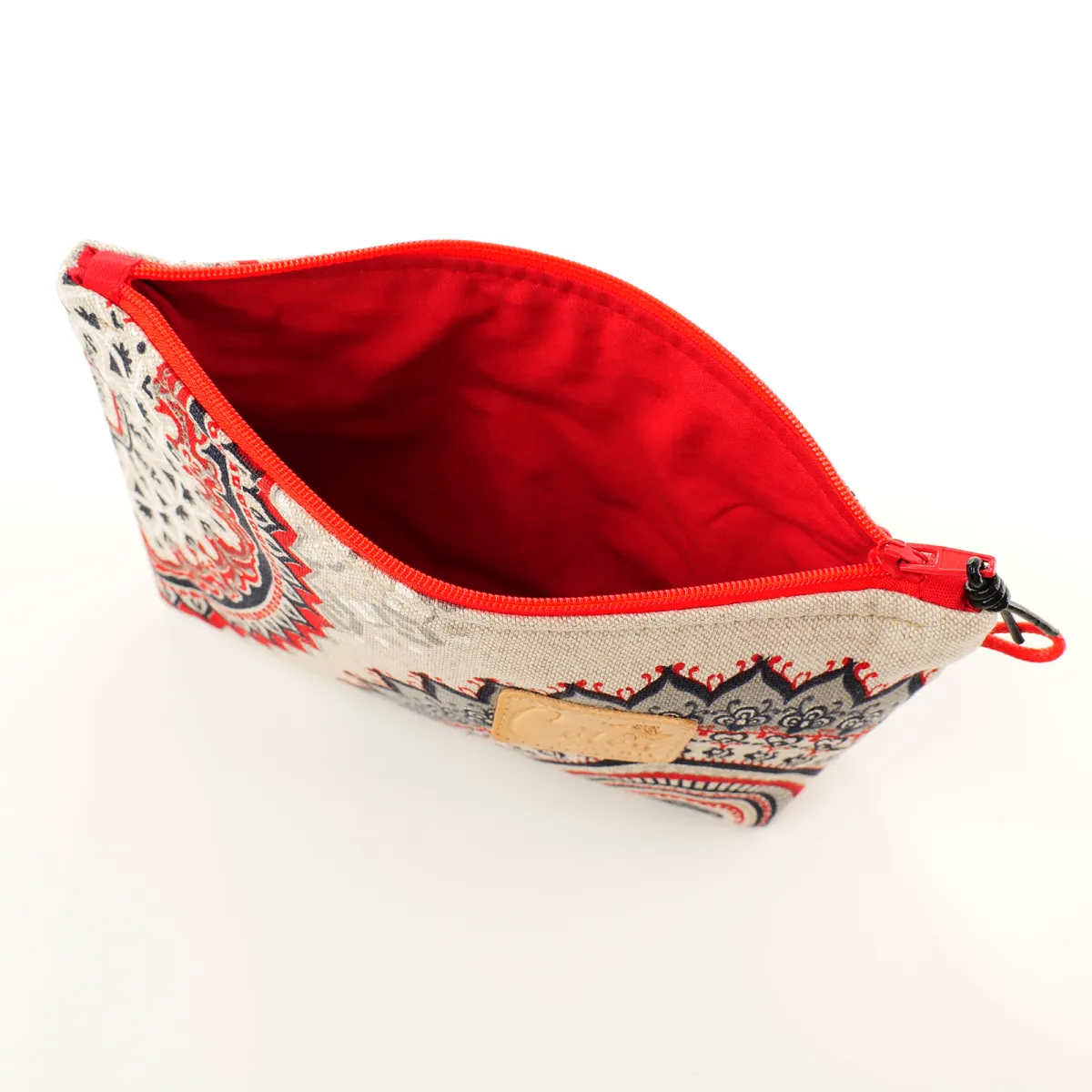 Trousse maquillage Coton d'Avril Mandala rouge