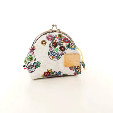 Ensemble pochette trousse étui à lunettes Coton d'Avril Calavera