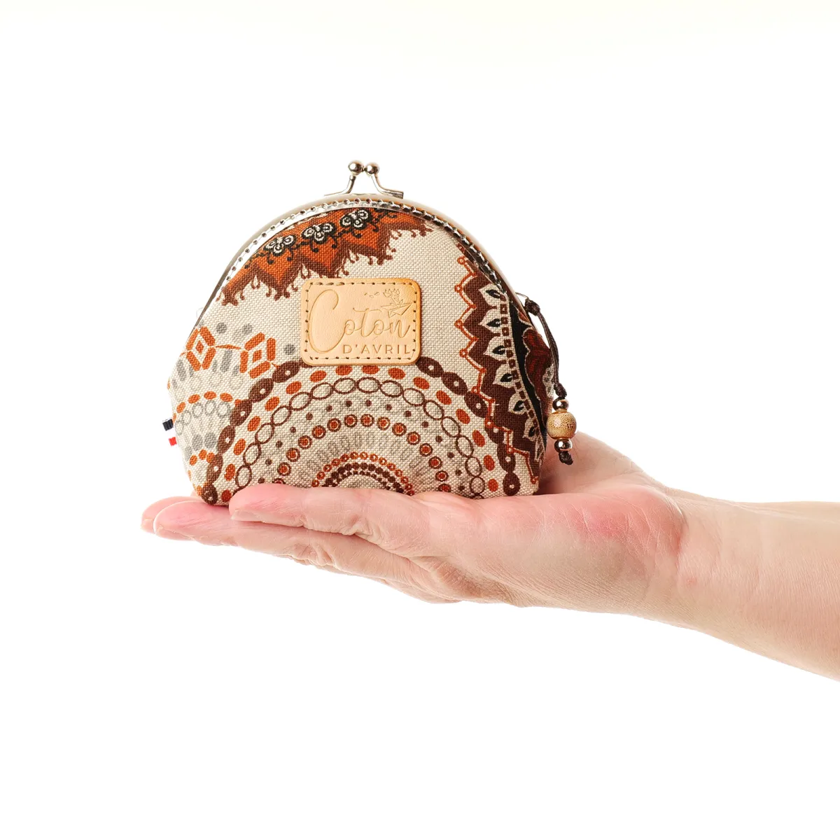 Pochette Coton d'Avril Mandala marron
