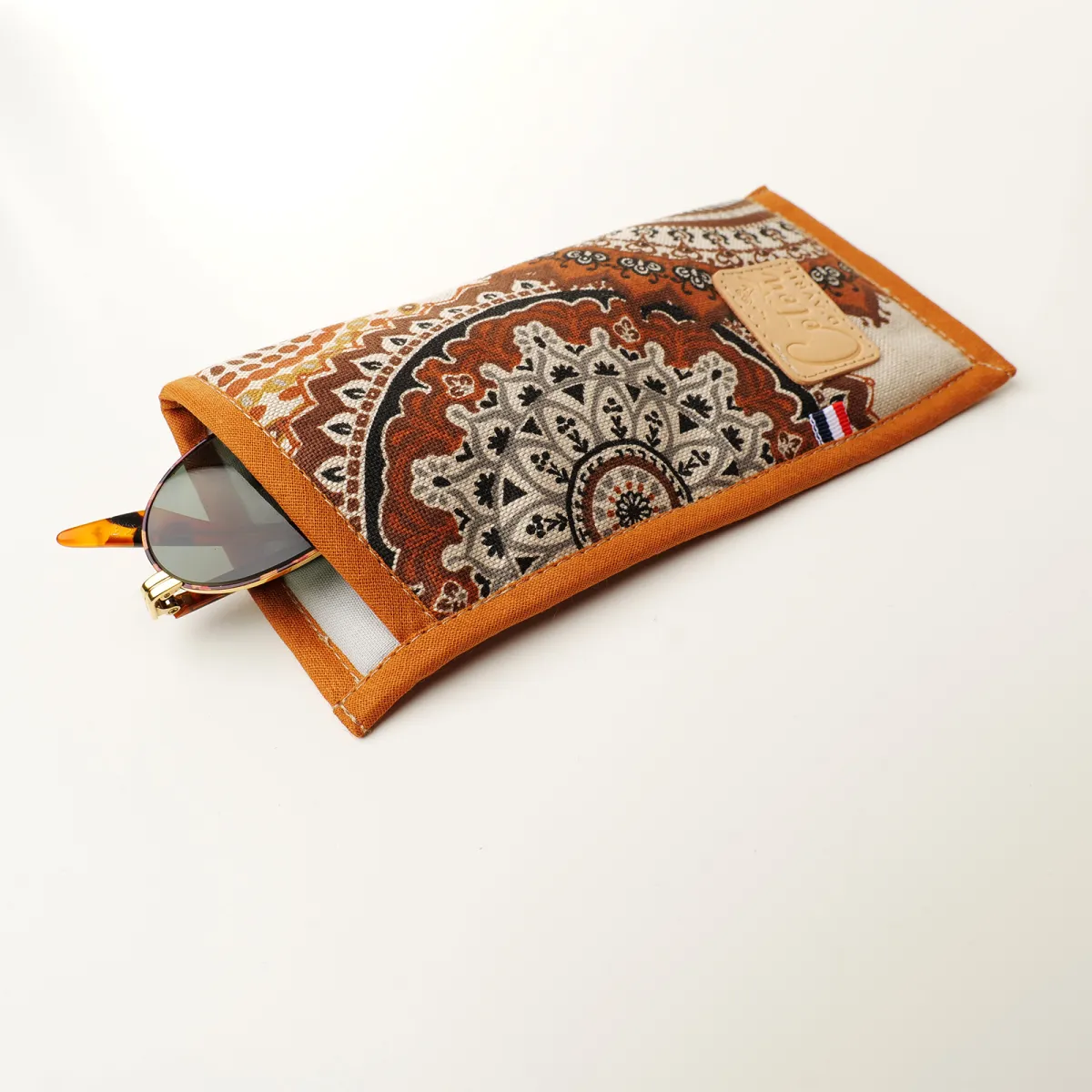 Etui à lunettes Coton d'Avril Mandala marron