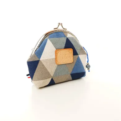 Ensemble pochette trousse étui à lunettes Coton d'Avril Triangles